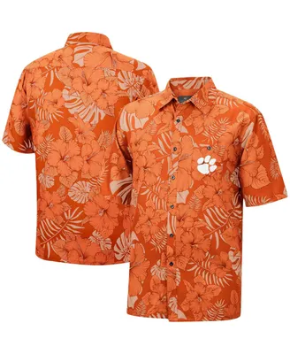 Men's Colosseum Orange Clemson Tigers The Dude Camp Button-Up Shirt