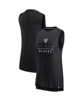 Women's Fanatics Black Las Vegas Raiders True Contender Tank Top