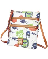 Women's Dooney & Bourke Seattle Seahawks Triple-Zip Crossbody Bag