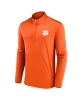 Men's Fanatics Orange Clemson Tigers Underdog Mindset Quarter-Zip Top