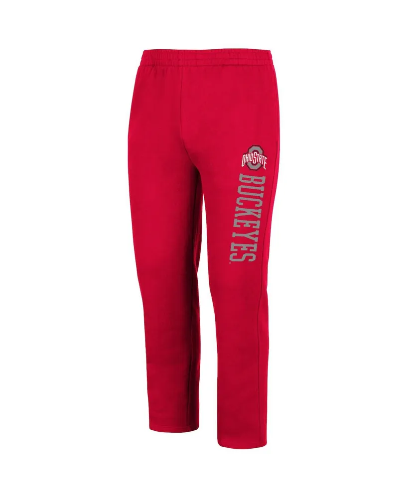 Men's Colosseum Scarlet Ohio State Buckeyes Fleece Pants