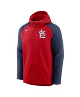 Men's Nike Red and Navy St. Louis Cardinals Authentic Collection Full-Zip Hoodie Performance Jacket