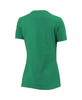 Women's Fanatics Kelly Green Dallas Cowboys Celtic Knot Logo V-Neck T-shirt