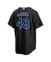 Men's Nike Jacob deGrom Black New York Mets 2022 Alternate Replica Player Jersey