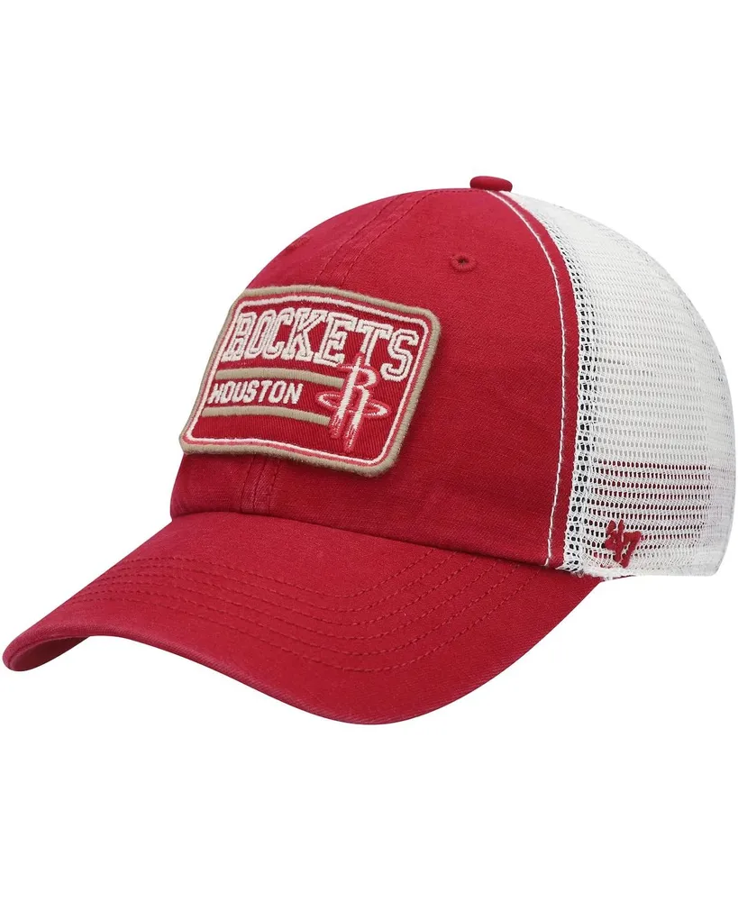 Men's '47 Red Houston Rockets Off Ramp Trucker Snapback Hat