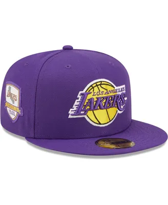 Men's New Era Purple Los Angeles Lakers City Side 59Fifty Fitted Hat