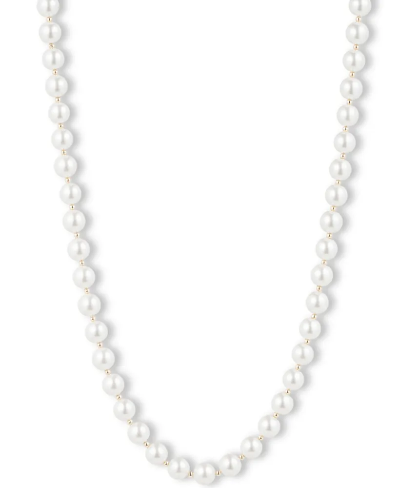 Anne Klein Blanc Imitation Pearl Collar Necklace