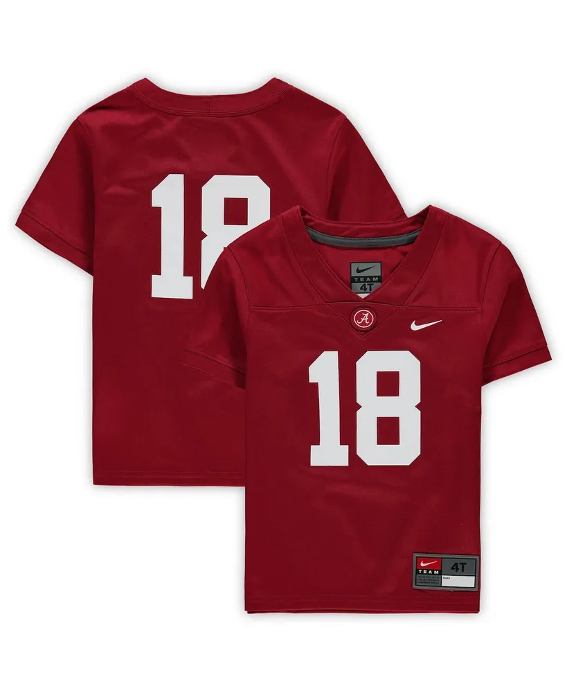 Boys and Girls Toddler Nike #18 Crimson Alabama Tide Untouchable Football Jersey