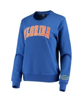 Women's Colosseum Royal Florida Gators Campanile Pullover Sweatshirt