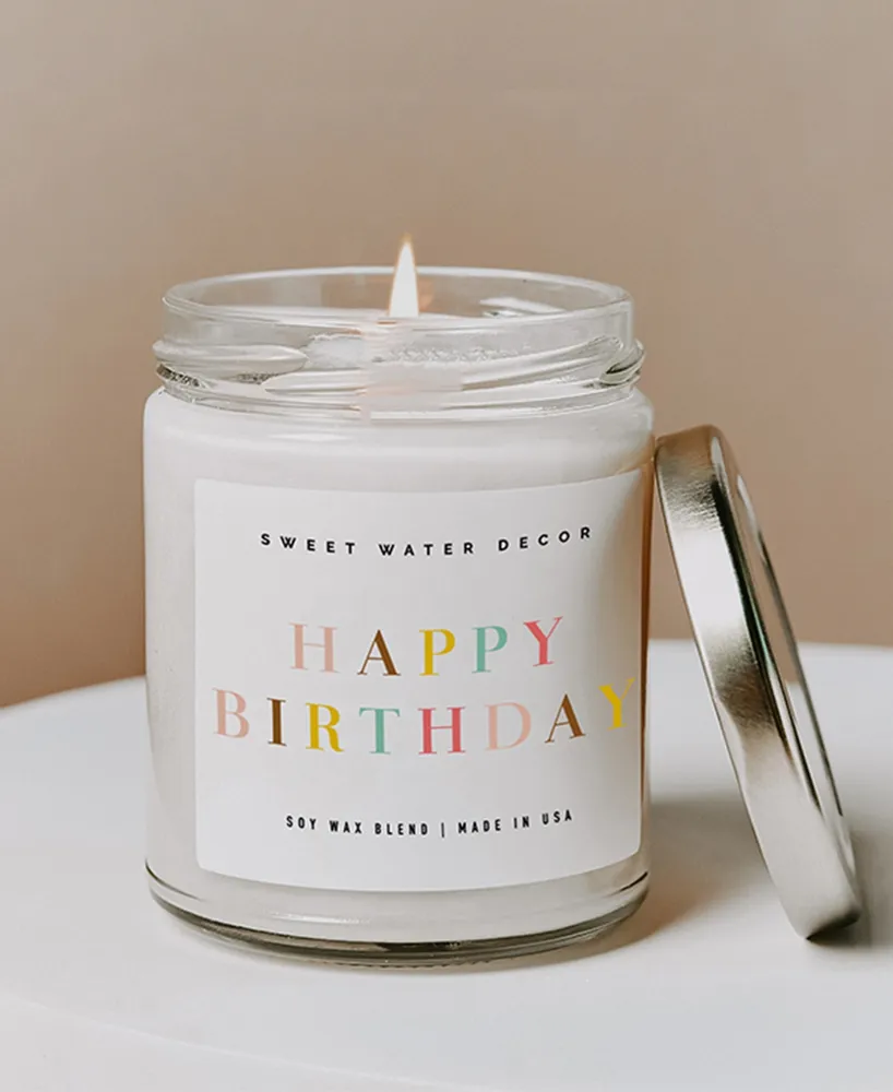 Sweet Water Decor Happy Birthday Candle