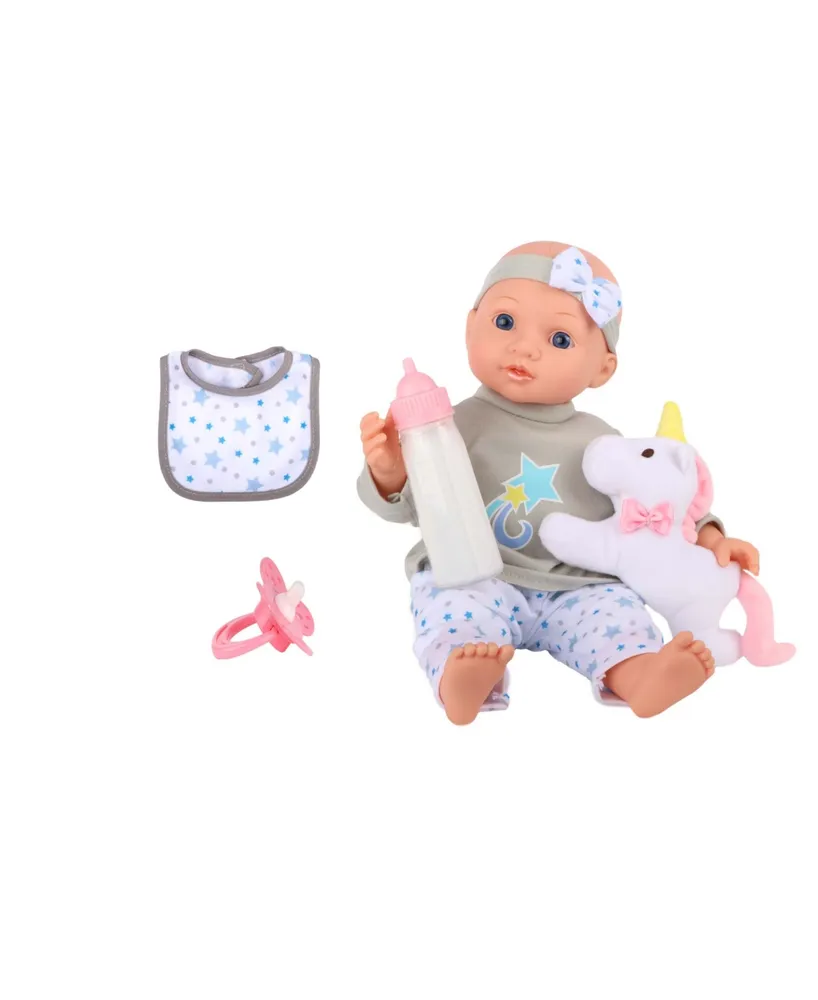 Dream Collection 14" Twins Baby Doll Toy Set, 10 Piece