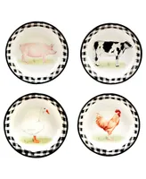 Certified International On The Farm Soup Bowl, Set of 4