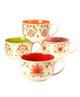 Certified International Francesca Jumbo Cups, Set of 4