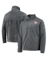 Men's Columbia New York Knicks Heathered Charcoal Flanker Full-Zip Jacket