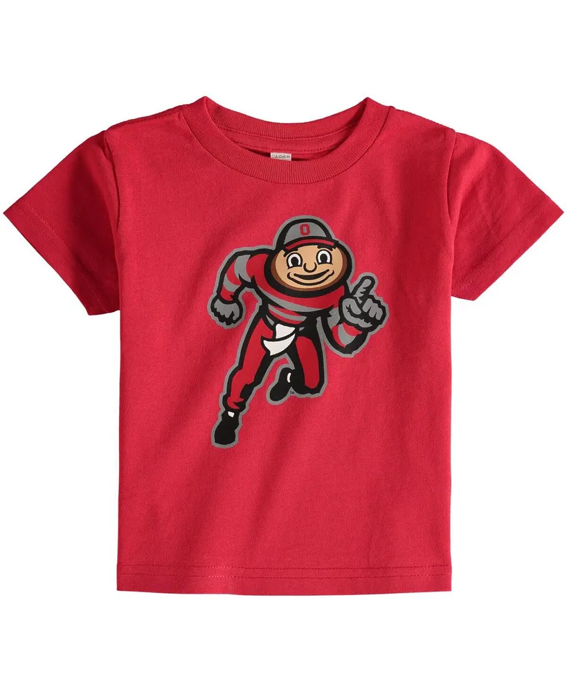 Toddler Boys and Girls Scarlet Ohio State Buckeyes Big Logo T-shirt