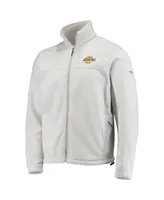 Men's Columbia Los Angeles Lakers Gray Flanker Full-Zip Jacket