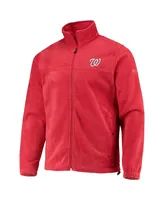 Men's Columbia Red Washington Nationals Full-Zip Flanker Jacket