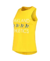 Women's Concepts Sport Green, Gold Oakland Athletics Meter Muscle Tank Top and Pants Sleep Set