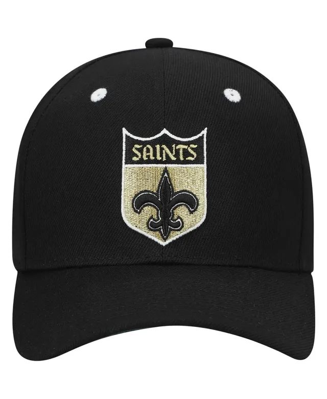 Youth Mitchell & Ness Gold/Black New Orleans Saints Spiral Snapback Hat