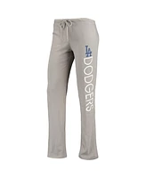 Women's Concepts Sport Gray, Royal Los Angeles Dodgers Meter Muscle Tank Top and Pants Sleep Set