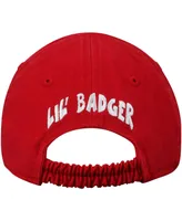 Infant Unisex Top of The World Red Wisconsin Badgers Mini Me Adjustable Hat