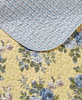 Laura Ashley Linley Cotton Reversible -Pc. Quilt Set