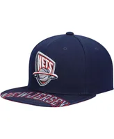 Men's Mitchell & Ness Blue New Jersey Nets Hardwood Classics Swingman Pop Snapback Hat