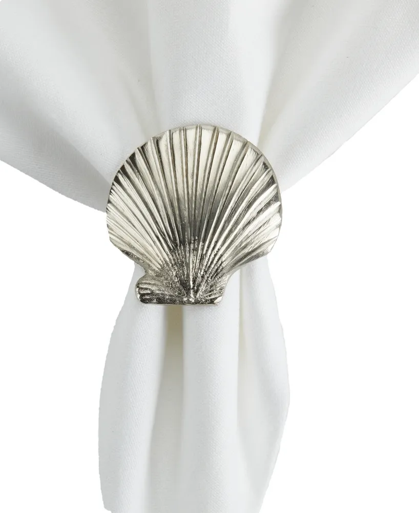 Shell Napkin Rings, Set of 8