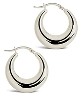 Graduated Tube Hoop Earrings