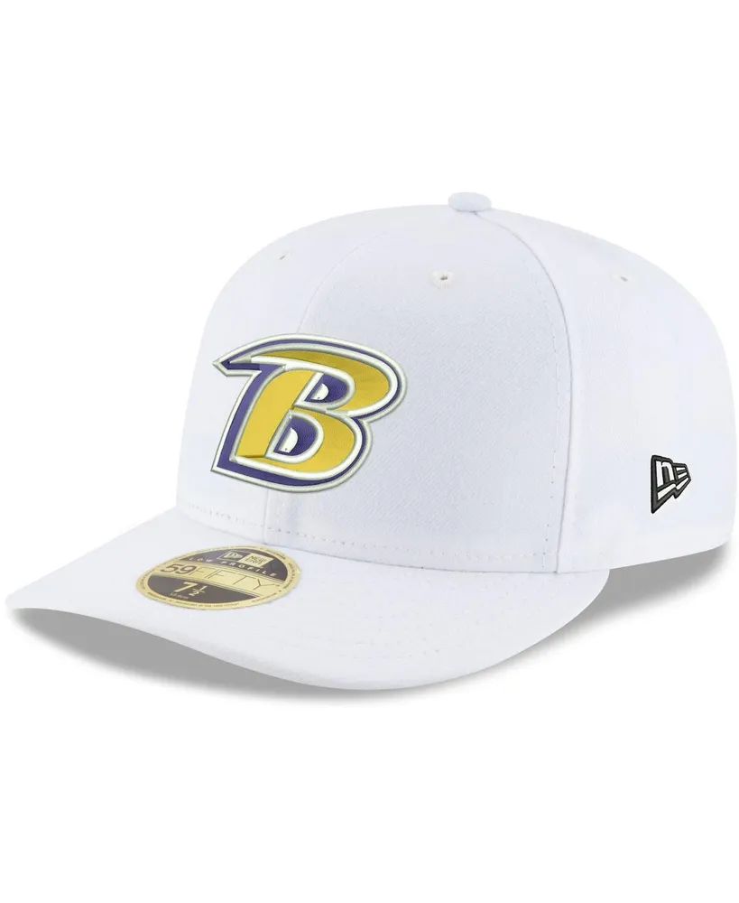 New Era Men's White Baltimore Ravens Shield Omaha Low Profile 59FIFTY  Fitted Hat - Macy's