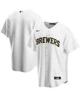 Big Boys White Milwaukee Brewers Home Replica Team Jersey