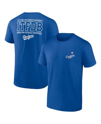 Men's Royal Los Angeles Dodgers Iconic Bring It T-shirt
