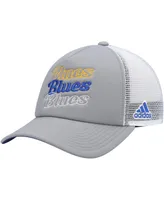 Women's Gray, White St. Louis Blues Foam Trucker Snapback Hat