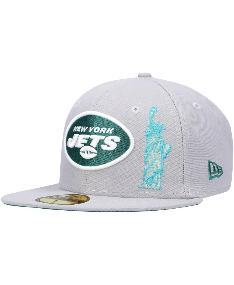 Men's Gray New York Jets City Describe 59FIFTY Fitted Hat