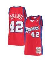 Men's Elton Brand Red La Clippers 2000/01 Hardwood Classics Swingman Jersey - Statement Edition