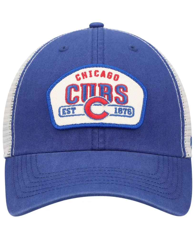 Men's Royal Chicago Cubs Penwald Clean Up Trucker Snapback Hat