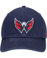 Men's Navy Washington Capitals Logo Franchise Fitted Hat