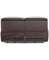 Closeout! Dextan Leather -Pc. Sofa with Power Recliners