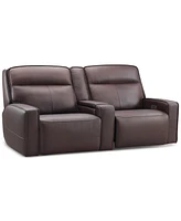 Closeout! Dextan Leather 3-Pc. Sofa with 2 Power Recliners and 1 Usb Console, Created for Macy's