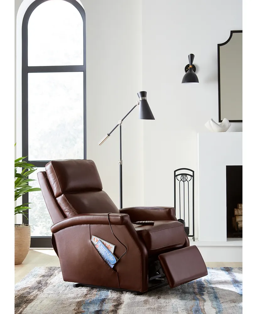 Cainsey Leather Power Lift Recliner, Created for Macy's