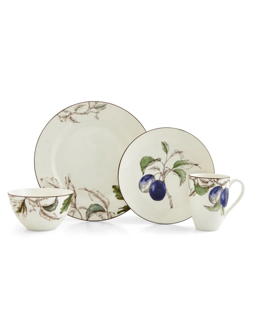 Portmeirion Nature's Bounty Plum 4 Piece Place Setting