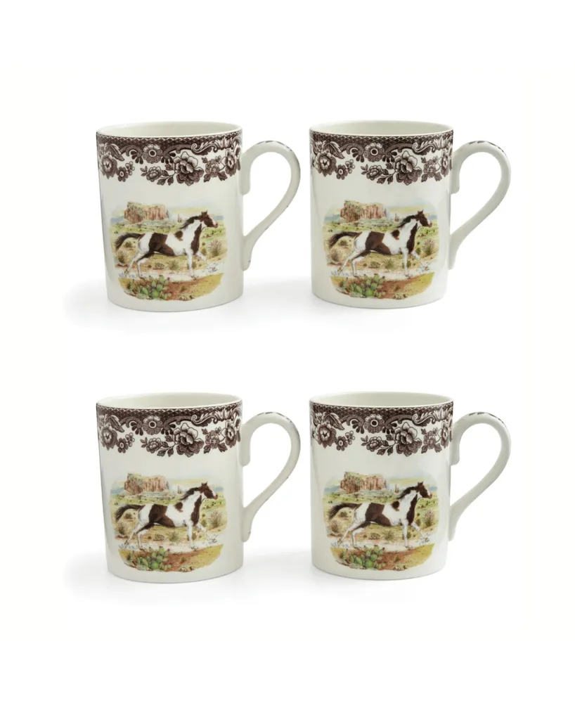 Spode Arabian Horse Mug, Set of 4