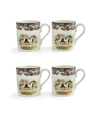 Spode Arabian Horse Mug, Set of 4