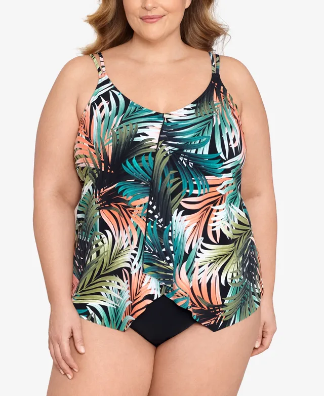 Swim Solutions Women's Tummy-Control Dress, Created for Macy's