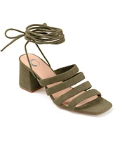 Journee Collection Women's Sevyn Tie-Up Sandals