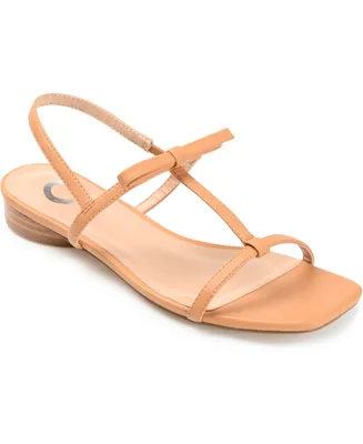 Journee Collection Women's Zaidda T Strap Flat Sandals