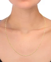 Paperclip Link 20" Chain Necklace in 14k Gold