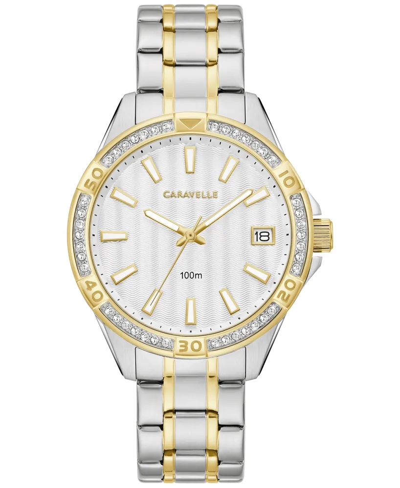 Caravelle designed by Bulova Women's Two Tone Stainless Steel Bracelet Watch 36mm