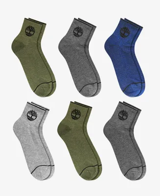 Timberland Men's Crew Socks, Pack of 6