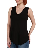 24seven Comfort Apparel V Neck Tunic Tank Top